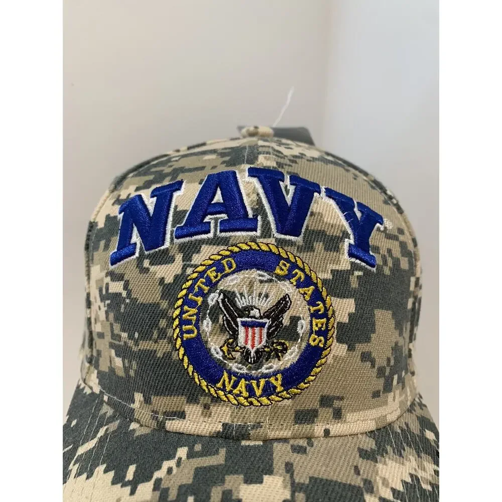 United States Navy Hat USN Digital Camo Cap Camouflage Depths To Stars CSI NWT - Picture 3 of 12